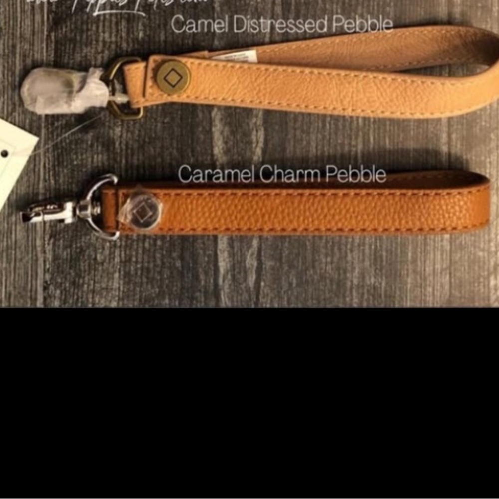 Caramel Charm Pebble - Wristlet Strap NIP/NOP
